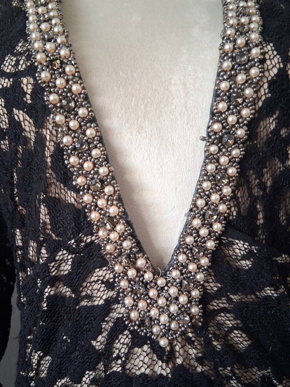 Couture French Lace Tunic - Picture 6 of 7